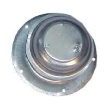 US Hardware V-015C Plumbing Cap, 2-7/8 in Connection, Steel, White, Zinc