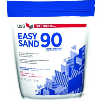 USG Easy Sand 384025 Joint Compound, Powder, Natural, 3 lb