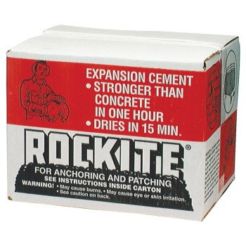 Rockite 10025 Expansion Cement, Powder, White, 25 lb Box