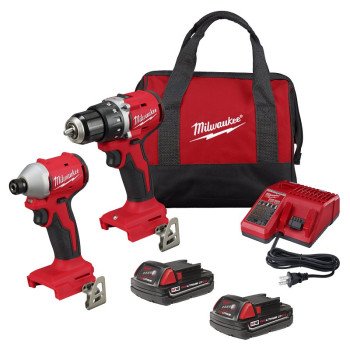 Milwaukee 3692-22CT 2-Tool Combo Kit, Battery Included, 18 V, Lithium-Ion