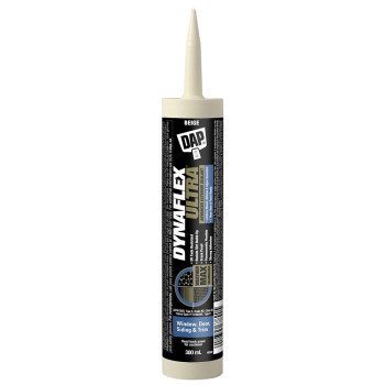 DAP DYNAFLEX ULTRA 7079874152 Advanced Exterior Sealant, Beige, 7 to 14 days Curing, 5 to 37 deg C, 300 mL Cartridge