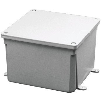 Carlon E989R Molded Junction Box, Noryl, Recessed, Surface Mounting