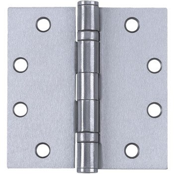 Tell Manufacturing H4545 Series HG100316 Square Corner Hinge, 4-1/2 in H Frame Leaf, 0.134 in Thick Frame Leaf, Satin