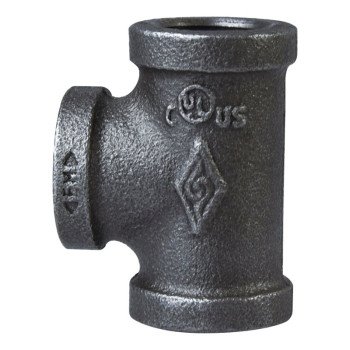 ProSource 11A-1B Pipe Tee, 1 in, Threaded, Malleable Iron, SCH 40 Schedule, 300 PSI Pressure