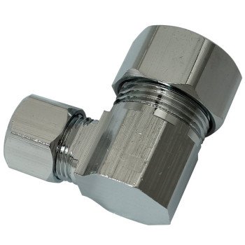 Plumb Pak PP78PCLF Tube Adapter, 1/2 x 3/8 in, Compression, Chrome