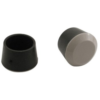 Shepherd Hardware 9219 Chair Tip, Round, Rubber, Black, 1 in Dia, 1 in H