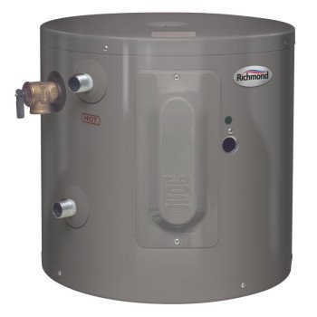 Richmond Essential Series 6EP20-1 Electric Water Heater, 120 V, 2000 W, 20 gal Tank, Wall Mounting