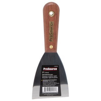 ProSource 01571R Wall Scraper, 3 in W Blade, Full Tang Blade, HCS Blade, Rosewood Handle, 7-3/4 in OAL