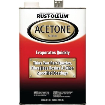 Rust-Oleum 248668 Acetone Thinner, Liquid, Solvent, Clear, 1 gal, Can