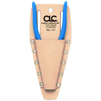 CLC Tool Works Series 417 Plier/Tool Holder, 1-Pocket, Leather, Tan, 3-1/2 in W, 8-1/4 in H