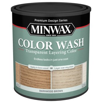 Minwax 401140000 Wood Stain, Barnwood Brown, Liquid, 1 qt