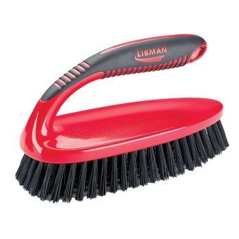 Libman 567 Big Scrub Brush, 1 in L Trim, PET, 3-1/2 in W Brush, 9 in OAL, Red