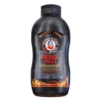 Bearded Butcher Rebel Red Series BB-1475 Hot Sauce, Mango Habanero, 17 fl-oz Bottle