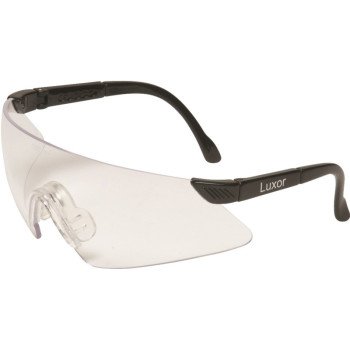 MSA LUXOR Series 697516 Safety Glasses, Anti-Scratch Lens, Polycarbonate Lens, Frameless Frame, Polycarbonate Frame
