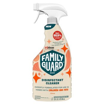 FamilyGuard 860 Disinfectant Cleaner, 32 oz Non-Aerosol Trigger Spray, Citrus