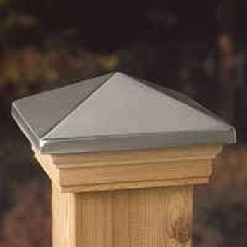 Maine Ornamental 72332 Post Cap, Pyramid Top, 4 in L, 4 in W, Cedar