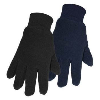 GLOVES LINED NAVY FLEECE SMALL