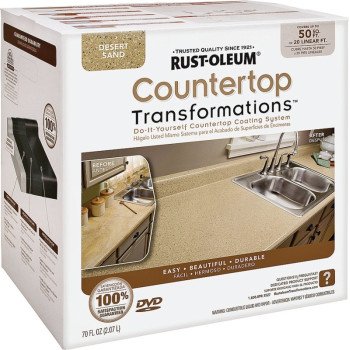 RUST-OLEUM Transformations 258286 Countertop Transformations Kit, Liquid, Mild, Desert Sand