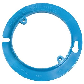 Carlon A471RR Plaster Ring, 4 in Dia, 1/2 in L, 4 in W, Round, 1 -Gang, PVC, Blue