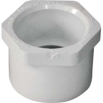 IPEX 435652 Reducing Bushing, 1-1/4 x 1 in, Spigot x Socket, White, SCH 40 Schedule, 150 psi Pressure