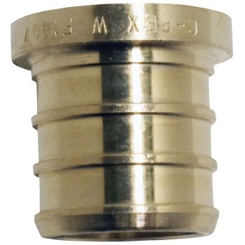 Apollo ApolloPEX Series APXP125PK Test Pipe Plug, 1/2 in, Barb, Brass