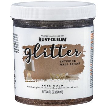 Rust-Oleum 360221 Textured Glitter Paint, Rose Gold, 28 fl-oz, Can