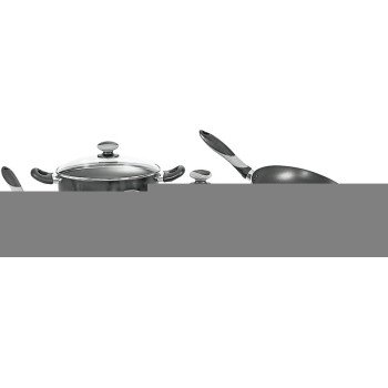 T-fal MIR-A797SA84M Cookware Set, Aluminum, Black, 10-Piece