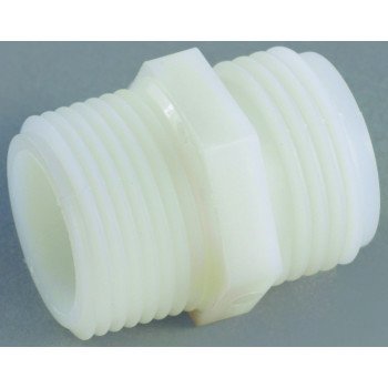 Anderson Metals 53778-1212 Hose Adapter, 3/4 x 3/4 in, GHT x MPT, Nylon, For: Garden Hose