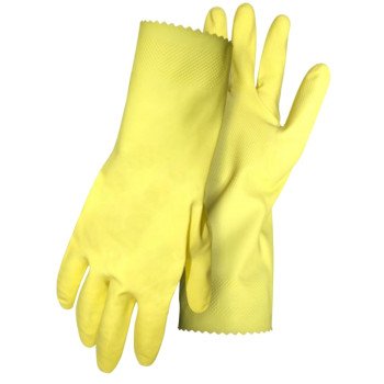 Boss 958JXL Work Gloves, XL, 12 in L, Latex, Yellow