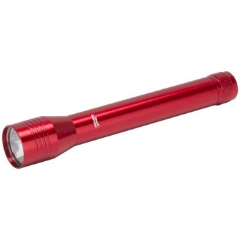 PowerZone 12164S Flashlight, AA Battery, LED Lamp, 150 Lumens, 60 m Beam Distance, 1.5 hrs Run Time, Red