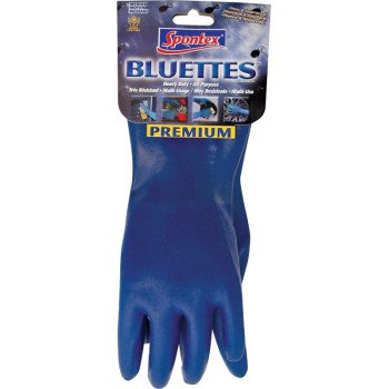 Spontex 17005 Household Protective Gloves, S, Longer Cuff, Neoprene, Blue