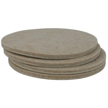 Shepherd Hardware 9921 Protective Pad, Felt, 4 in Dia, Round