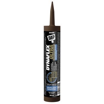 DAP DYNAFLEX ULTRA 7079874156 Advanced Exterior Sealant, Brown, 7 to 14 days Curing, 5 to 37 deg C, 300 mL Cartridge