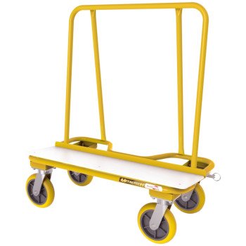 Metaltech 2000 Series I-BMD2131YGR Drywall Cart, 3000 lb, 13, Steel, 38 in OAL, 20 in OAW, Yellow