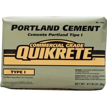 Quikrete 1124-47 Portland Cement, Gray, Solid, 47 lb Bag