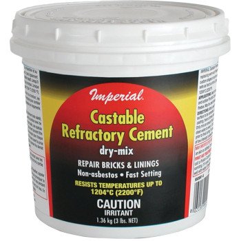 Imperial KK0062 Refractory Cement, Solid, Light Brown, 12 lb Tub