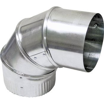 Lambro 2300 Vent Elbow, 3 in Connection, 26 Gauge, Aluminum