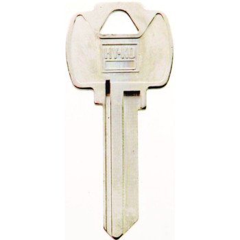 Hy-Ko 11010FA2 Key Blank, Brass, Nickel, For: Falcon Cabinet, House Locks and Padlocks