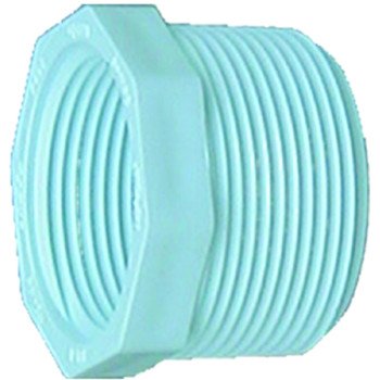 IPEX 435703 Pipe Reducing Bushing, 1-1/4 x 1/2 in, MPT x FPT, PVC, White, SCH 40 Schedule, 370 psi Pressure