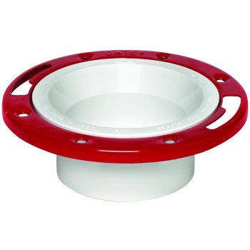 Oatey 43513 Closet Flange, 3, 4 in Connection, PVC, White, For: 3 in, 4 in Pipes