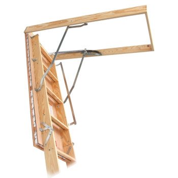 Marwin The Atlas Series A-81ESR5FT Attic Stair, 10 ft H Ceiling, 22-1/2 x 54 in Ceiling Opening, 250 lb Duty Rating