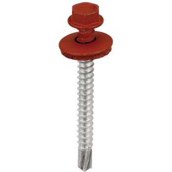 Acorn International SW-MM122BR250 Screw, 2 in L, Hex Drive, Self-Drilling Point, Powder-Coated, 250 BAG