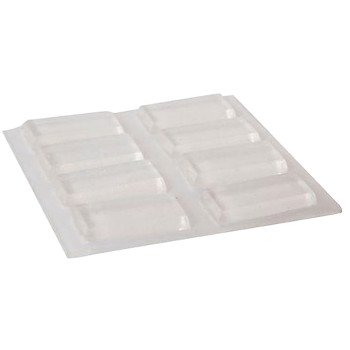 Shepherd Hardware 9963 Bumper Pad, 1/2 x 1 in, Rectangular, Vinyl, Clear