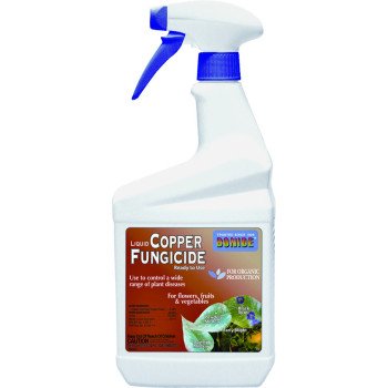 Bonide 775 Copper Fungicide, Liquid, Fat, Blue, 1 qt Bottle