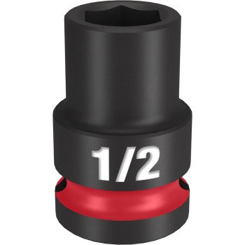 Milwaukee SHOCKWAVE Impact Duty Series 49-66-6202 Shallow Impact Socket, 1/2 in Socket, 1/2 in Drive, Square Drive