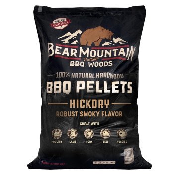 Bear Mountain FK14 BBQ Pellet, Hickory, 20 in L, Hardwood, 20 lb Bag