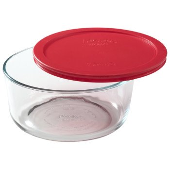 1075429 GLASS W/ RED PLASTIC C