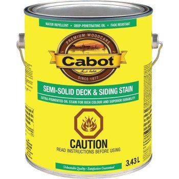 Cabot 17400 17416C Semi-Solid Deck and Siding Stain, New Cedar, Liquid, 3.43 L