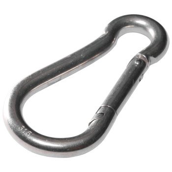 Baron 2450-3/8 Spring Hook Snap Link, Steel, Zinc