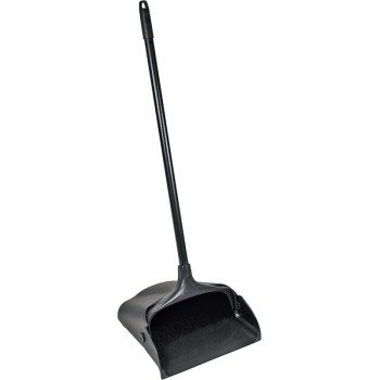 Rubbermaid Lobby Pro 253100BLA Dustpan, 12.8 in L, 11.3 in W, Polypropylene, Black